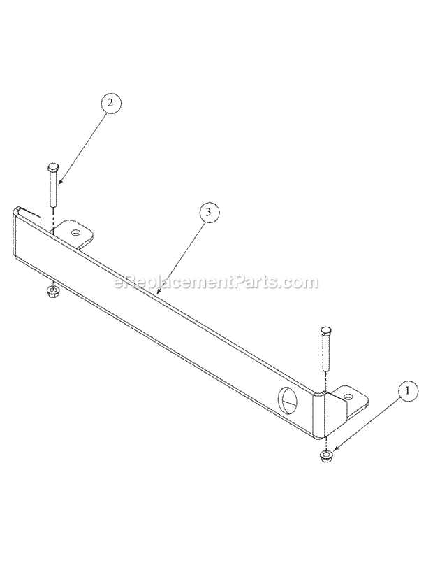 Rear Bumper Diagram and Parts List for M60-KH 53AH5BDX750 Cub Cadet Sprayer